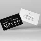 引っ越しましたミニマルオフィスのアドレスの変更 ノートカード