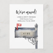 引っ越しましたメールボックスの移動告知 ポストカード (正面)