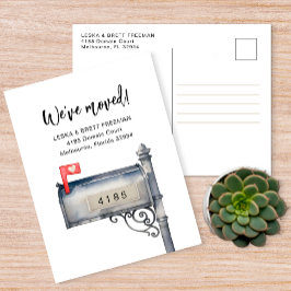 引っ越しましたメールボックスの移動告知 ポストカード