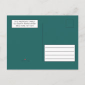 引っ越しましたモダンかわいいサボテン 案内ポストカード (裏面)