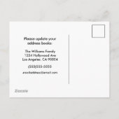 引っ越しましたモダンキュートレッドハウス自転車 案内ポストカード (裏面)