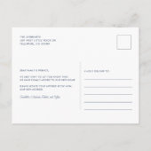 引っ越しましたモダンシックフローラ移動 案内ポストカード (裏面)