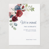 引っ越しましたモダンシックフローラ移動 案内ポストカード (正面)