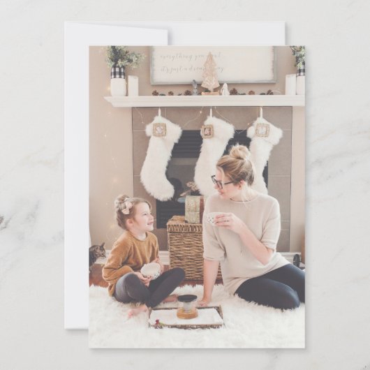 引っ越しましたモダンシンプル文字 招待状 (裏面)