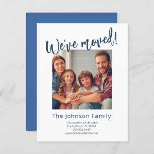 引っ越しましたモダンスタイリッシュ家写真予算 案内状