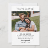 引っ越しましたモダンファミリのアドレス変更 案内状 (正面)