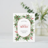 引っ越しましたモダンホリーベリー 案内ポストカード (スタンド正面)