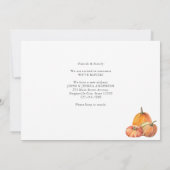 引っ越しましたモダンホワイトドアパンプキン秋移動 案内状 (裏面)