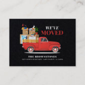 引っ越しましたモダン家族の動きの発表 名刺 (正面)