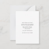 引っ越しましたモダン水彩国の移動 ノートカード (裏面)