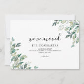 引っ越しましたモダン移動 案内状 (正面)