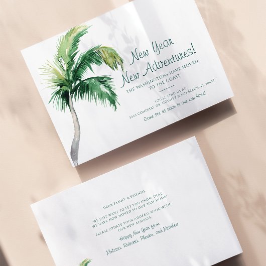 引っ越しましたヤシの木の沿岸移動発表