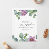 引っ越しましたユーカリの動く発表 ノートカード (正面/裏面インサイチュ)