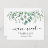 引っ越しましたユーカリプトゥスブロージュニューホームムービング 案内ポストカード (正面/裏面)