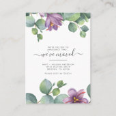 引っ越しましたユーカリ住所移動の変更 名刺 (正面)