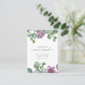 引っ越しましたユーカリ住所移動の変更 名刺 (スタンド正面)