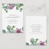 引っ越しましたユーカリ住所移動の変更 名刺 (正面/裏面)