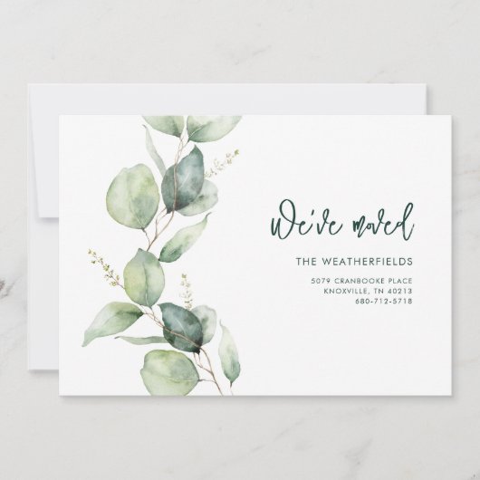 引っ越しましたユーカリ移動 案内状 (正面)