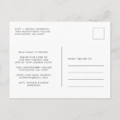 引っ越しましたユーカリ紫色の葉の移動 ポストカード (裏面)