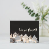 引っ越しましたライトクリスマスハウス ポストカード (スタンド正面)