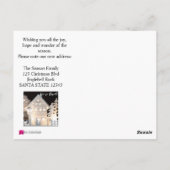 引っ越しましたライトクリスマスハウス ポストカード (裏面)