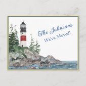 引っ越しましたライトハウスウォーターバジェットハガキ ポストカード (正面)