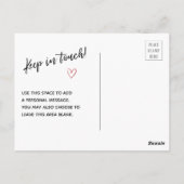 引っ越しましたリッモダントハウススケッチピンク ポストカード (裏面)