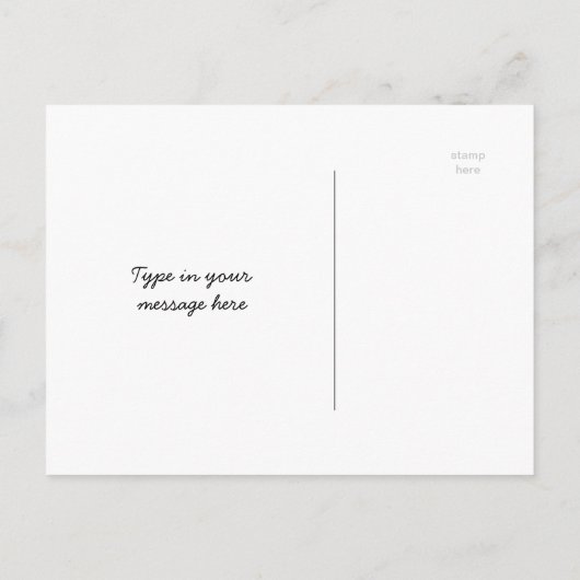 引っ越しましたリトルコテージ秋の木紅葉 案内ポストカード (裏面)