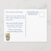 引っ越しましたレイクボートマウンテンバジェット波止場移動 案内ポストカード (裏面)