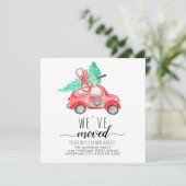 引っ越しましたレッドクリスマスカーツリーホリデームービング 案内状 (スタンド正面)