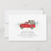 引っ越しましたレッドトラック移動アドレス割増額 案内状 (裏面)