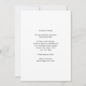 引っ越しましたレッドドアナツクラッカーホリデームービングアン 案内状 (裏面)