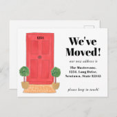 引っ越しましたレッドドア 案内ポストカード (正面/裏面)