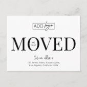 引っ越しましたロゴOfficeアドレスの変更 ポストカード (正面)