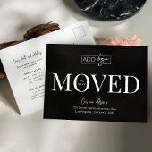 引っ越しましたロゴOfficeアドレスの変更 ポストカード