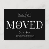 引っ越しましたロゴOfficeアドレスの変更 ポストカード (正面)