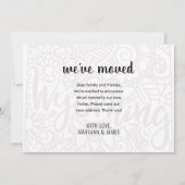 引っ越しましたワイオミング州フローラ曼荼羅 案内状 (裏面)