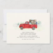 引っ越しましたヴィンテージレッドトラックの移動アドレス (裏面)