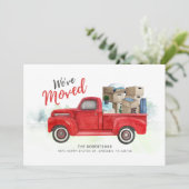 引っ越しましたヴィンテージレッドトラックの移動アドレス 案内状 (スタンド正面)