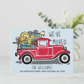 引っ越しましたヴィンテージレッドトラック住所の変更 案内状 (スタンド正面)