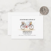 引っ越しました予算の動きのお知らせ ノートカード (正面/裏面インサイチュ)