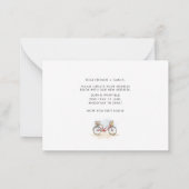 引っ越しました予算の動きのお知らせ ノートカード (裏面)