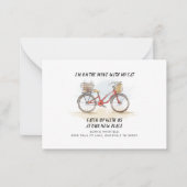 引っ越しました予算の動きのお知らせ ノートカード (正面)