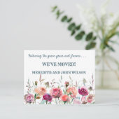 引っ越しました予算エレガントフローラ移動 案内ポストカード (スタンド正面)