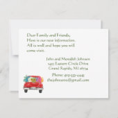 引っ越しました予算カントリー側トラック移動 案内状 (裏面)