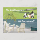 引っ越しました予算海ビーチゴルフムーブ 案内ポストカード (正面)
