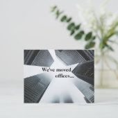 引っ越しました事務カスタム所の住所の変更 案内ポストカード (スタンド正面)