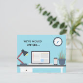 引っ越しました事務モダン所の住所の変更 案内状 (スタンド正面)