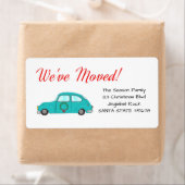 引っ越しました付きリースクリスマスラベル ラベル (インサイチュ)