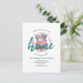 引っ越しました休日の住所の引越し案内 シーズンポストカード (スタンド正面)